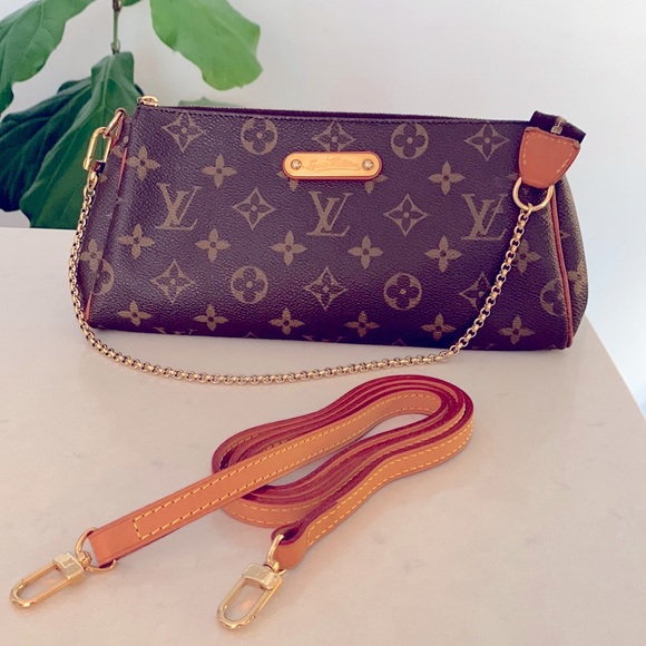 Louis Vuitton Handbags - LOUIS VUITTON EVA clutch with strap. Cross body shoulder bag. Baguette. Monogram